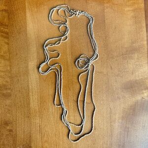 Christian Dior braided 3-strand rope chain